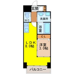 熱田神宮伝馬町駅 徒歩5分 6階の物件間取画像